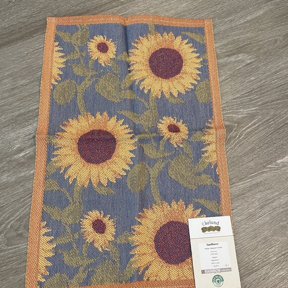 Ekelund 100% Cotton Hand Towel 14 x 20 Sunflower Rainbow Collection - Picture 1 of 3